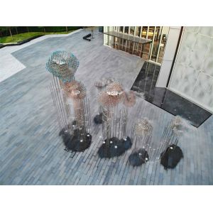 School Mirror Fish Stainless Steel Sculptures Polished Customized