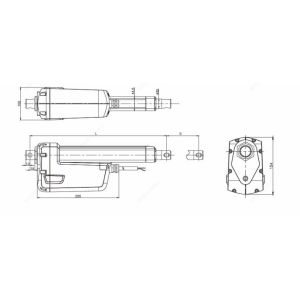 Overload Clutch Protection POT Heavy Duty Linear Actuator