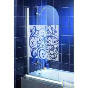 High Purity Clear Bath Shower Screen , Single Tempered Glass Panel