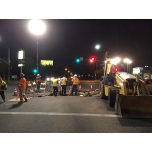 White RGB No Glare LED Lights 200/400/600/800w , Construction Site Lighting 120