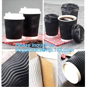 double wall paper coffee cup_ custom printed disposable coffee paper cup with