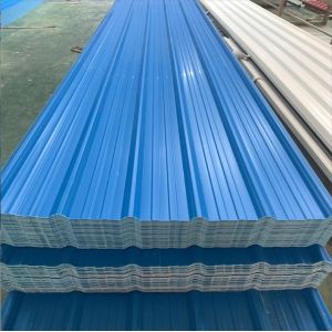 Quality 2ft x 8ft 16 Gauge Color Coated Metal Roofing Z275 Building Pre-Painted Ripple Galvanized Steel Plate Board for Warehouses for sale