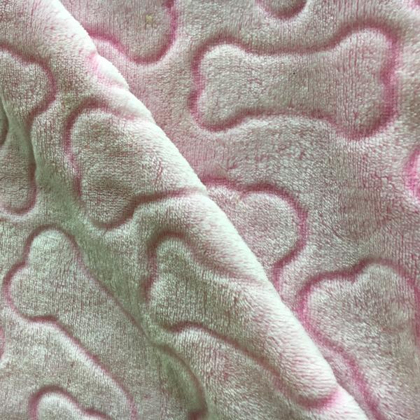 Hot sale super soft blaket fabric bone cutting cute TV blanket fabric