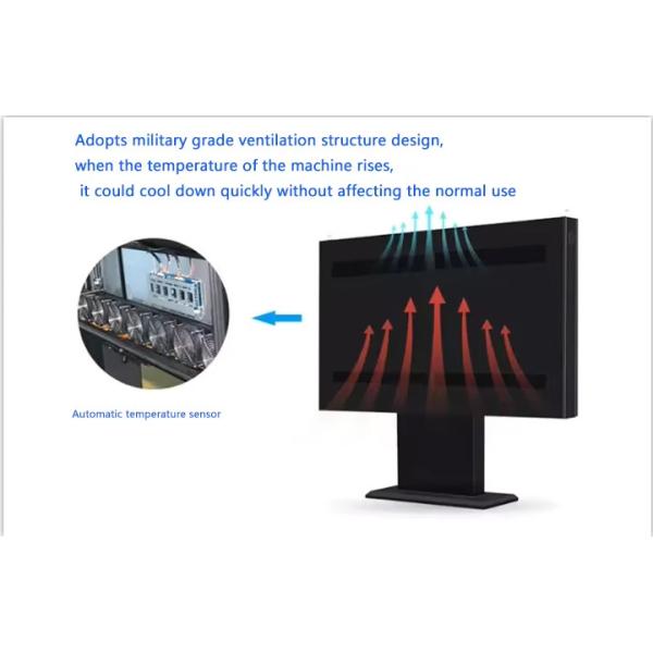 Android Vertical Dual Restaurants Menu Board LCD Screen Digital Signage Outdoor 55inch Waterproof Touch LCD Advertising Kiosk