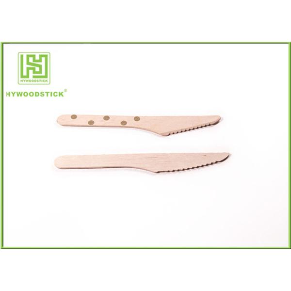 Restaurant Eco Friendly Cutlery Disposable Wooden Spoons 16cm With Logo