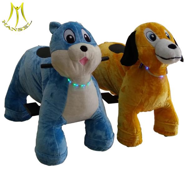 Buy Hansel plush electric stuffed animals adults can ride on animals in shopping mall at wholesale prices