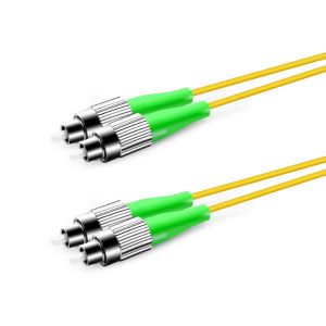 China SM 9/125 Zipcord Simplex Fiber Optic Patch Cord FC APC For FTTH FTTB FTTX Network on sale