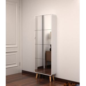 Quality Four Layers MDF Mirror Shoe Cabinet With Legs living room furniture for sale