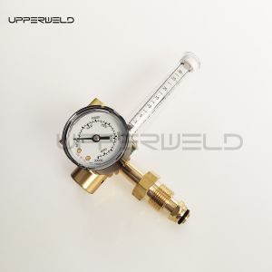 Gold Full Copper Flowmeter for Argon/CO2 MIG TIG Gas Regulator in Welding