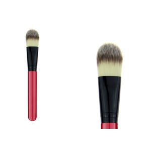 Custom Face Red Powder Foundation Brush Synthetic Makeup Brushes