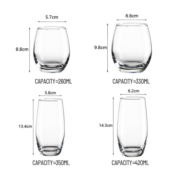 Bulk Wholesale Crystal Glass Water Cups | B2B OEM Logo Customization, | FDA Certified, Shatterproof