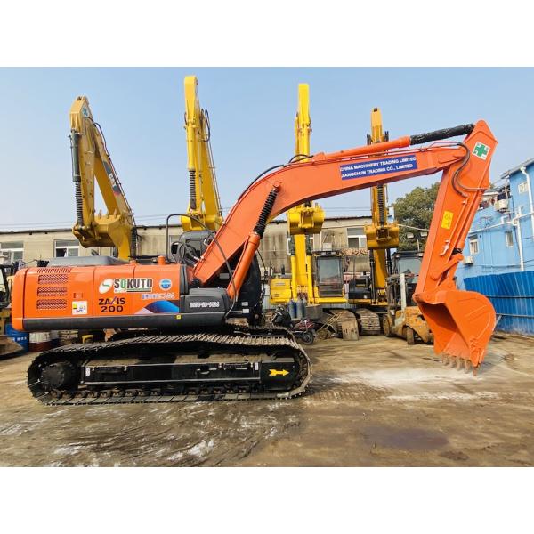 20 Ton Original Japan Used Hitachi ZX200 Crawler Excavator With 109.6KW Engine Power And 0.8 m3 Bucket Capacity