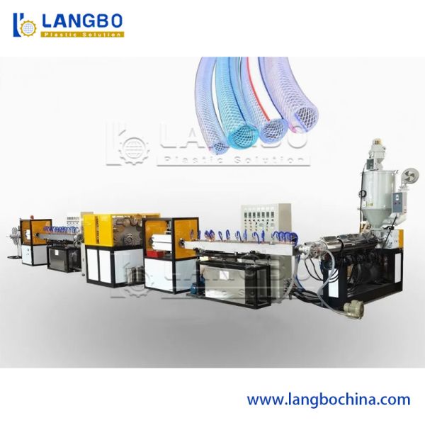 Plastic Soft PVC Garden Fiber Braided Reinforced Pipe Hose Tube Extruder Making