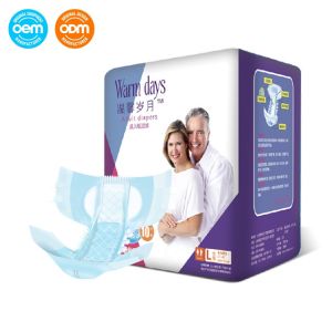 Large Unisex Disposable Adult Incontinence Diapers With Nonwoven Fabric