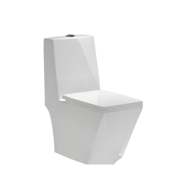 Luxury Gravity Flushing Conjoined Toilet Bathroom Ceramic One Piece Western