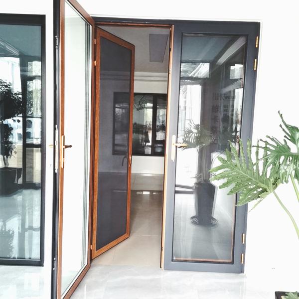 Buy PVC Windproof Double Hinged Patio Doors Window Impact Resistance Odm at wholesale prices