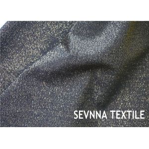 Metallic Printed Circular Silver Nylon Fabric Double Knitting Free Cuttable