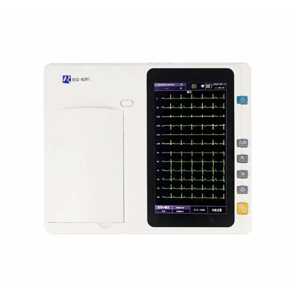 Buy Portable Real time Analysis Digital Recording Medical ECG Machine 3/6 channel 12 Leads at wholesale prices