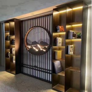 Room divider cabinet designs metal partition home restaurant decoration