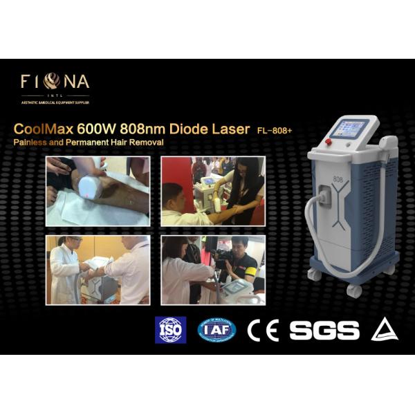 Buy 600W Professional Diode Laser Hair Removal Machine 808nm Wavelength 60Hz at wholesale prices