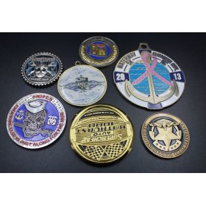3D design custom stamping sports challenge Coin metal gold plating coin