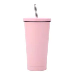Insulated Tumbler With Lid And Straw , Stainless Steel Vacuum Insulated Tumbler
