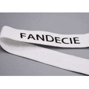 Garments Customized Elastic Band Printed With Matte Black Logo