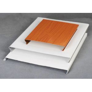15mm-35mm Aluminum Ceiling Sheets For Gas Station Beveled Edge