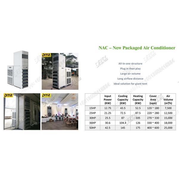R410a Refrigerant Wedding Tent Cooling Air Conditioner 25HP / Tent Air Conditioning Systems