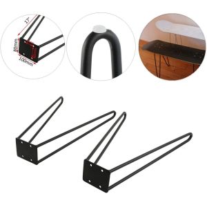 China Customized Solid Metal Bar Skateboard Hairpin Table Legs Heavy Duty on sale