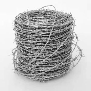 Factory Price 500m Per Roll Stretching Barbed Wire Galvanized Barbed Wire Coil