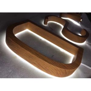 Waterproof LED Modules Wall Mounted Backlit 3d Acrylic Box Letters