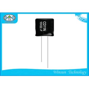 Black Aluminum Electrolytic Capacitors CD11N 50V 22uF Capacitor For LED Drive