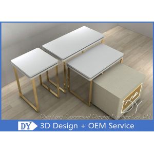 Hypermarket Stainless Steel Jewelry Display Table Without Glass 3 Years Warranty