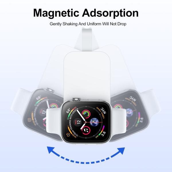 2-8mm Charging Distance Compact Power Bank Wireless Charging 1000mAh for IWatches