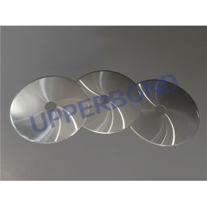 Metal Grey Steel Steel Cutting Blade / Cigarette Circular Knife Delivers Long