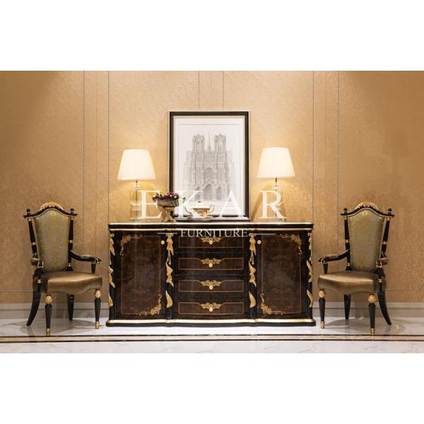 Barcelona 2 Door 4 Drawer Sideboard Oak Designer Sideboard For Living Room Antique Solid W