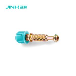 Quality Cabinet Steel Cam Connector And Bolt 32mm Length Hardware For Flat Pack Furniture for sale