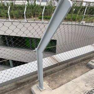 Hand Woven 30mm Cable Netting Flexible Stainless Steel Rope Mesh For Bridge