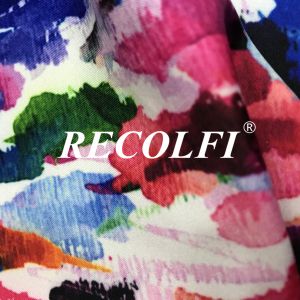 170GSM Activewear Stable Knit Fabric Embossed Printing Cylinder Pattern