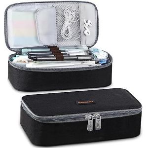 Homecube Pencil Case Capacious Pen Pencil Holder Box Makeup Pens Pouch Oxford