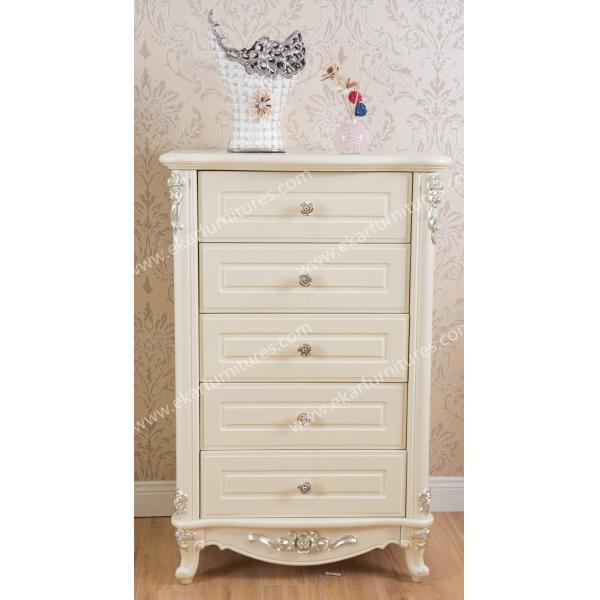 China Wholesale Vintage Carved Solid Wood Drawer Chest TF-006