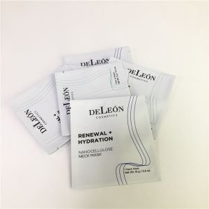 Flat White Mask Bag Customzed Cosmetic Sample Small Sachet Sample Cream