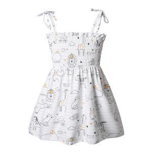 Children's Dress Clothing New Printing Summer Girls' Suspender Dress