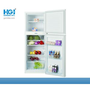 220 Liter Manufacturers Glass Door Top Freezer Refrigerator For Home