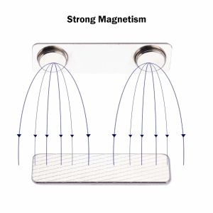 2 Neodymium Magnets Back Magnetic Name Badge Holders Block Design