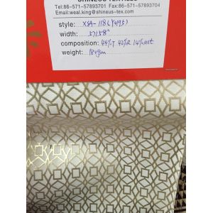 Quality Jacquard woven fabric with metallic for sale