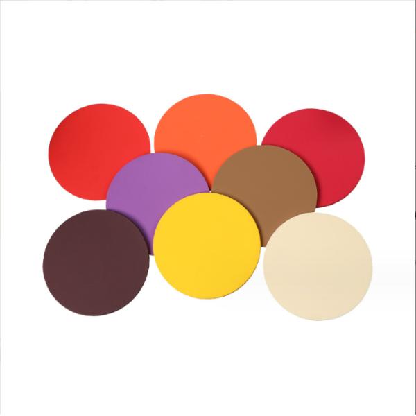 Round Custom Printed Logo Coaster for Drink Cup Mat Soft PVC Coaster in Durable Material