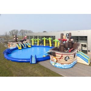 Quality Priate Bay Inflatable Water Slide Professional Safety For Entertainment for sale