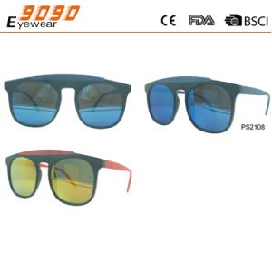 Cheap promotional gift sun glasses, polarized mirror plastic sunglasses